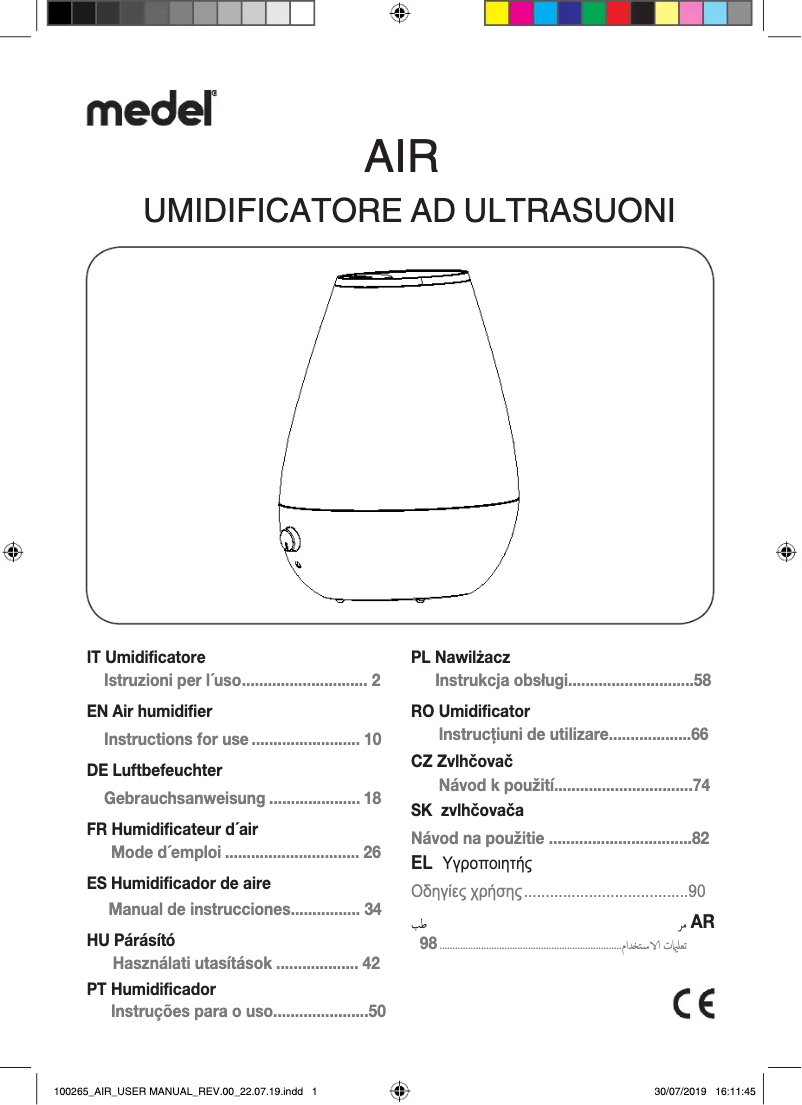Página 1 del manual Manual de usuario Medel Air