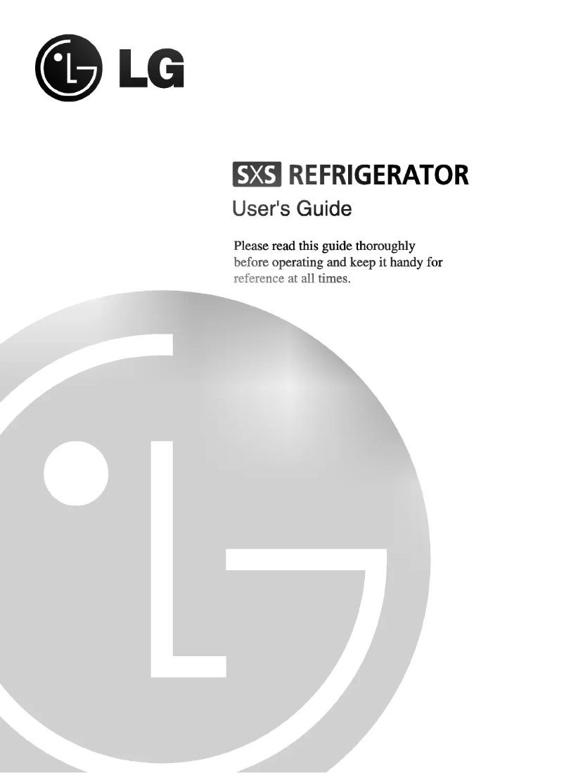 Page 1 de la notice Manuel utilisateur LG GR-B197GVQ