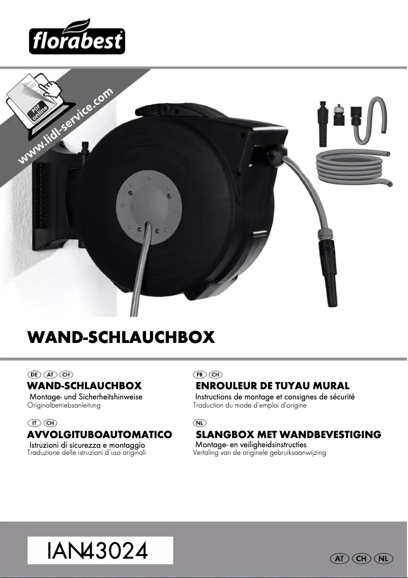 Page 1 de la notice Manuel utilisateur Florabest IAN 43024