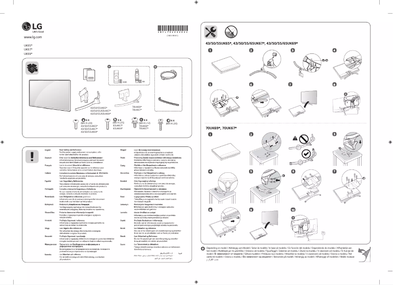 Image de la première page du manuel de l'appareil 70UK6950PLA