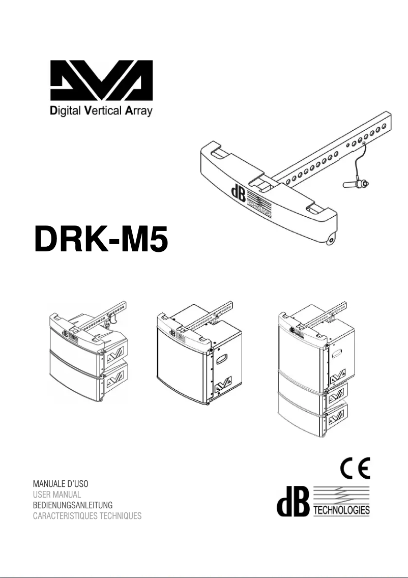 Page n°1 - Manuel utilisateur DB Technologies DVA DRK-M5