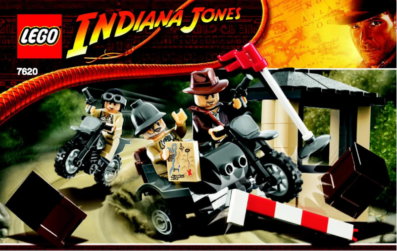 Page 1 de la notice Manuel utilisateur Lego Indiana Jones (TM) Motorcycle Chase