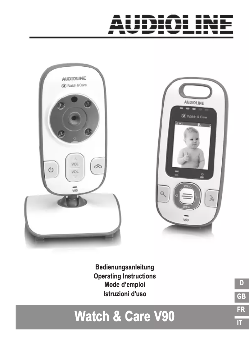 Página 1 del manual Manual de usuario Audioline Watch & Care V90