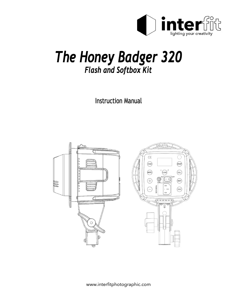 Página 1 del manual Manual de usuario Interfit The Honey Badger 320