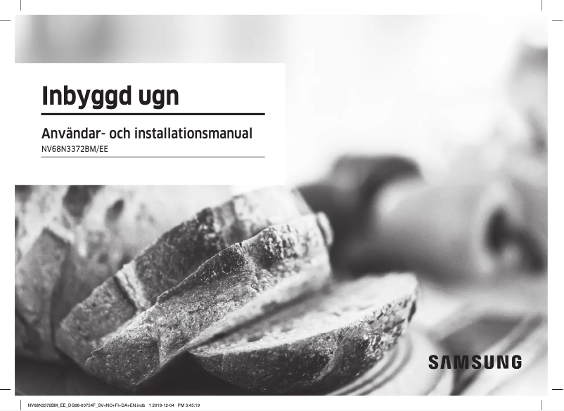 Page n°1 - Manuel utilisateur Samsung NV68N3372BM/EE