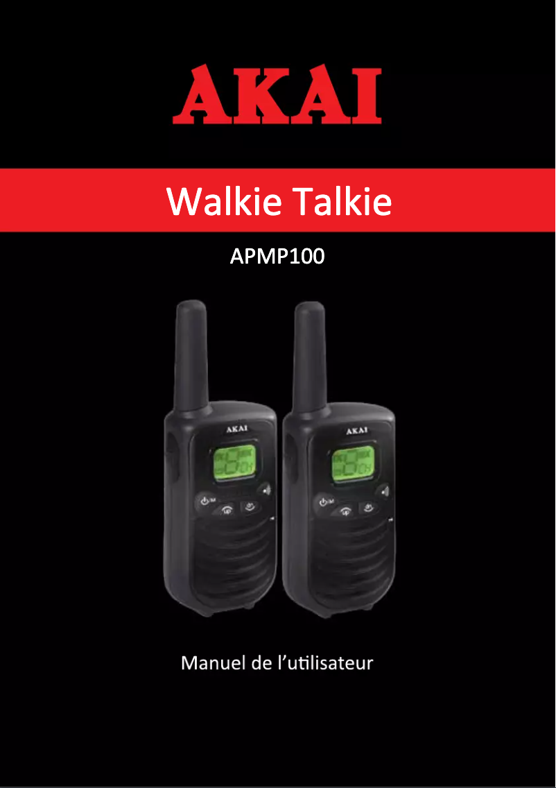 Page 1 de la notice Manuel utilisateur AKAI APMP100