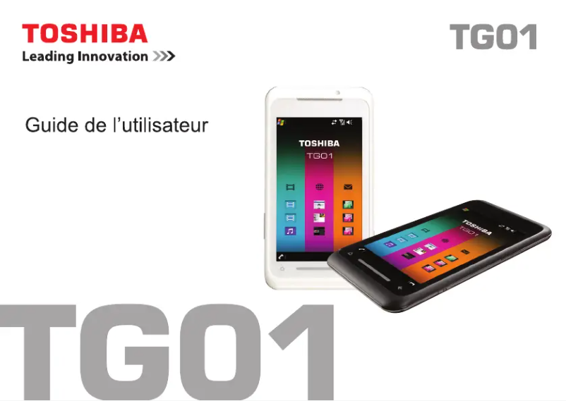 Page n°1 - Manuel utilisateur Toshiba TG01