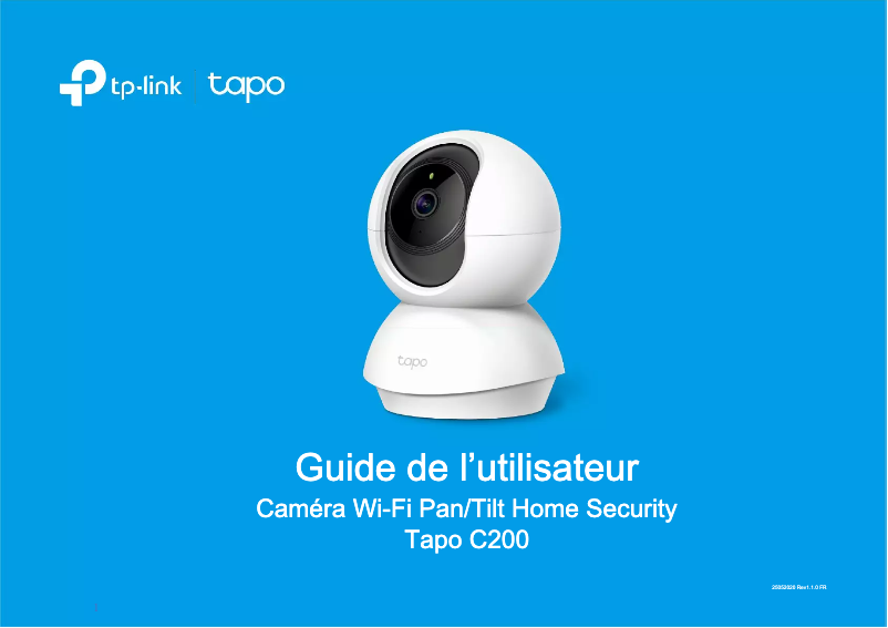 Page n°1 - Manuel utilisateur TP-Link Tapo C200