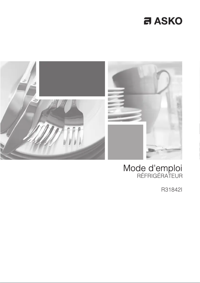 Page 1 de la notice Manuel utilisateur Asko R31831EI