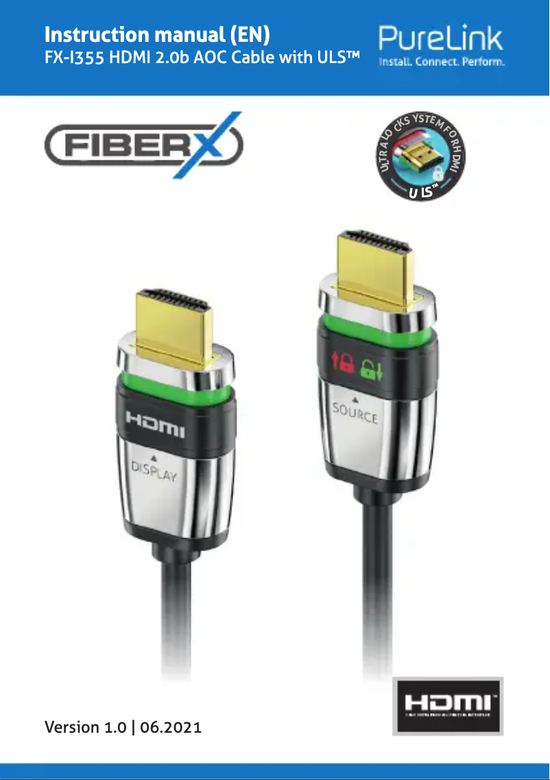 Imagen de la primera página del manual del dispositivo FX-I355