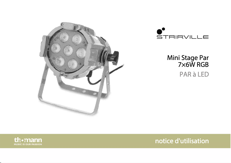 Página 1 del manual Manual de usuario Stairville Mini Stage Par 7x6W RGB