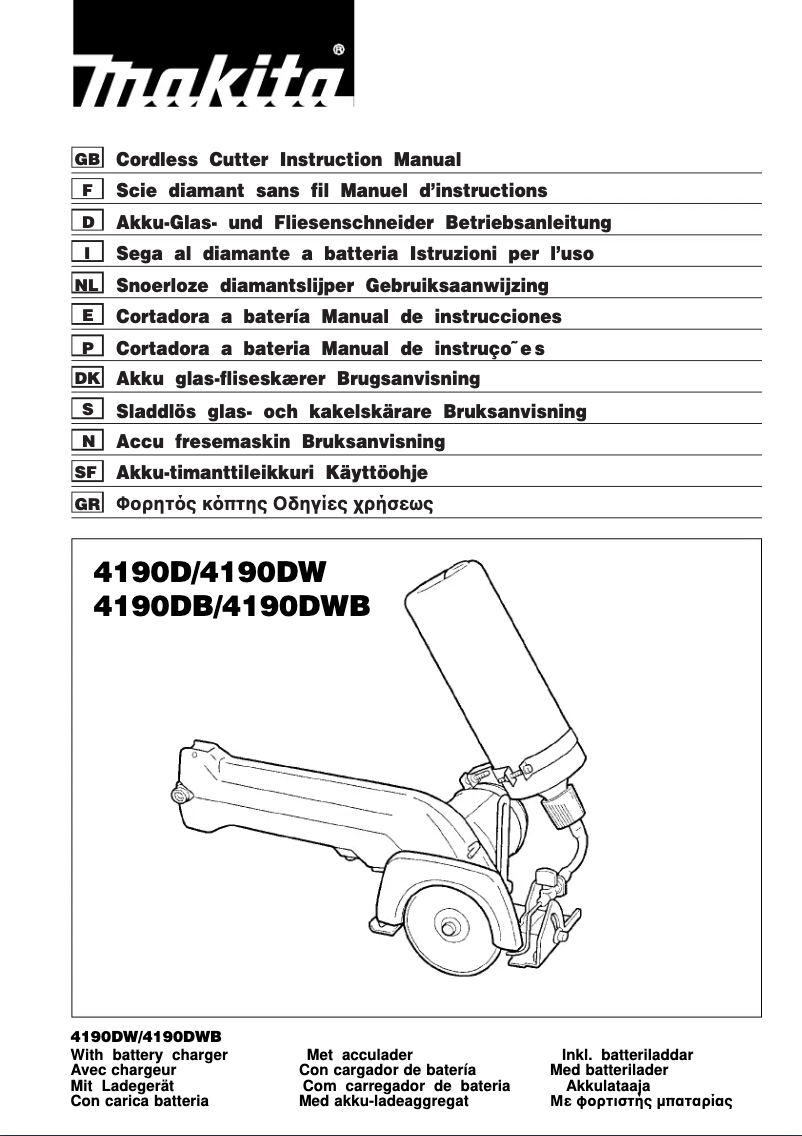 Image de la première page du manuel de l'appareil 4190DB