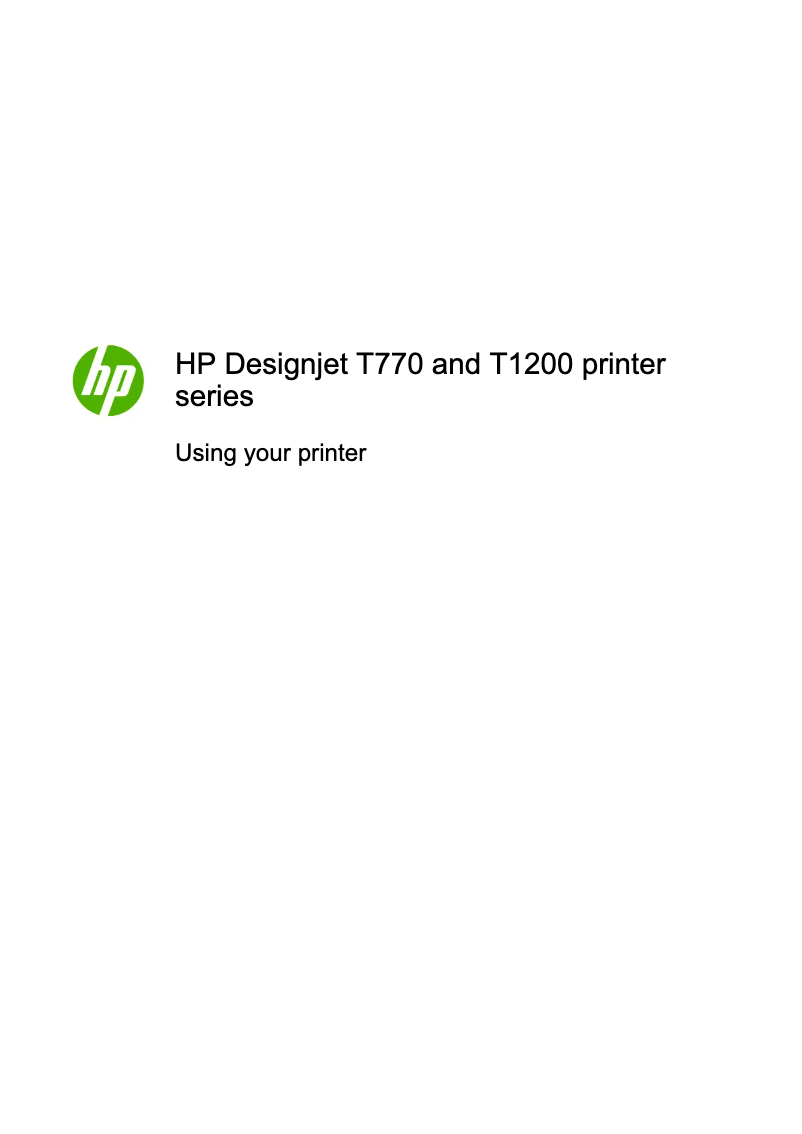 Page 1 de la notice Manuel utilisateur HP DesignJet T1200 HD