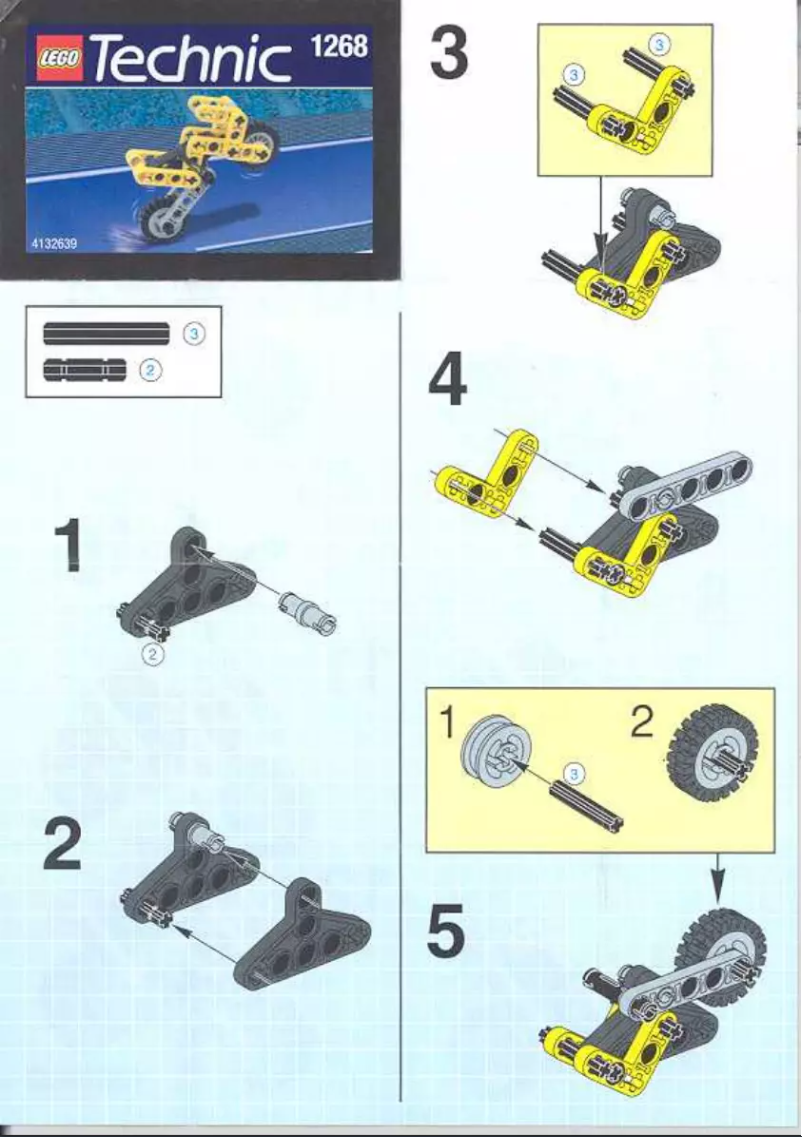 Page 1 de la notice Manuel utilisateur Lego Technic 1268