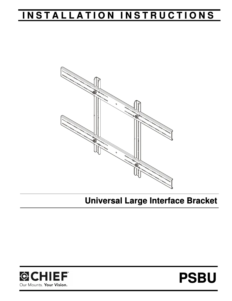 Page 1 de la notice Manuel utilisateur Chief PNRUB