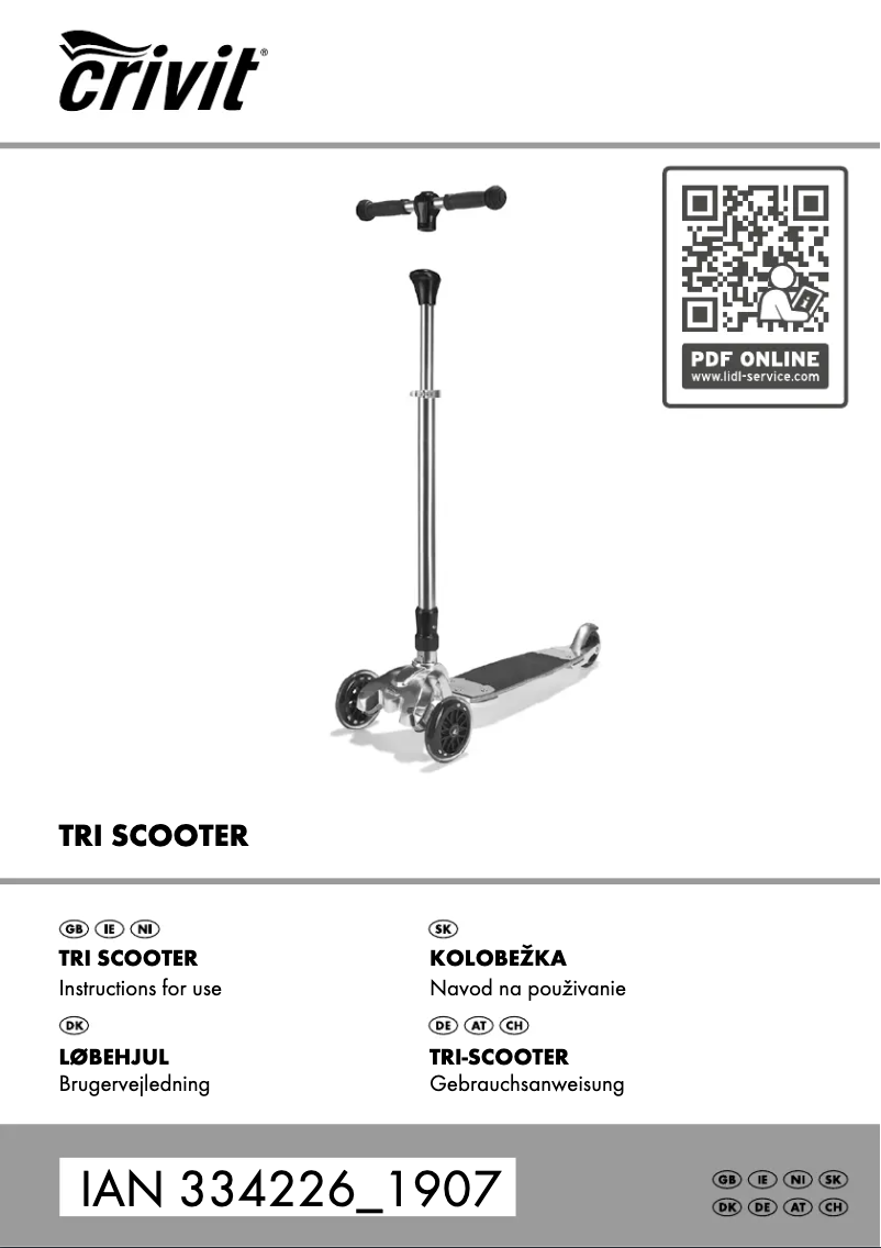 Image de la première page du manuel de l'appareil IAN 334226