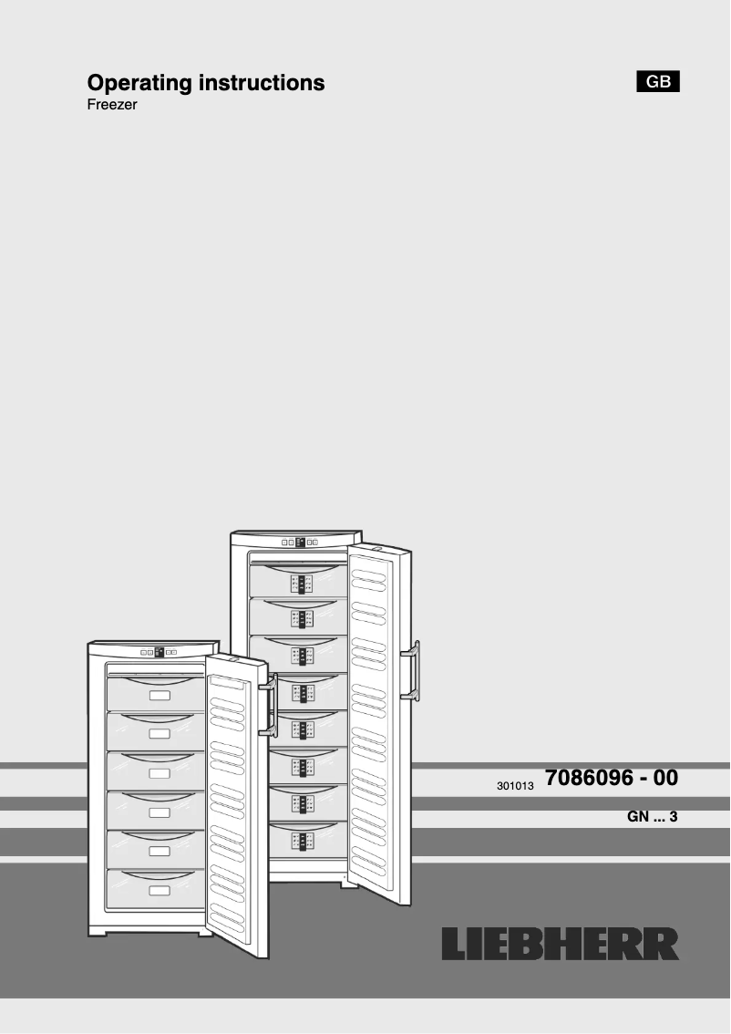 Page 1 de la notice Manuel utilisateur Liebherr GNP 3113
