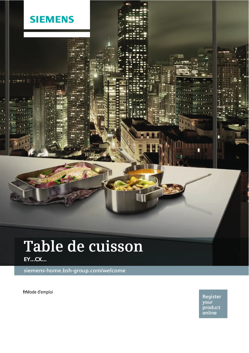 Page n°1 - Manuel utilisateur Siemens EY645CXB1M