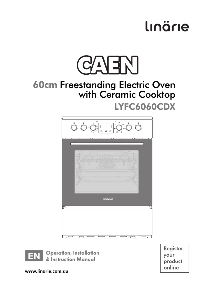 Page 1 de la notice Manuel utilisateur Linarie Cean LYFC6060CDX
