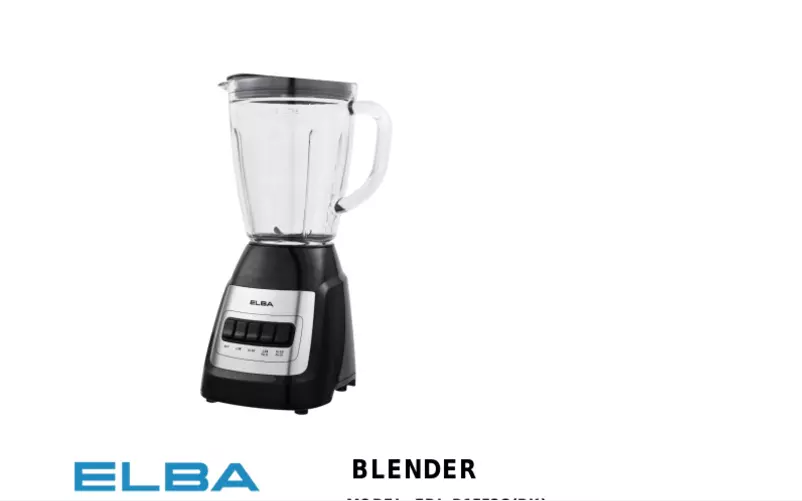 Page 1 de la notice Manuel utilisateur Elba EBL-D1552G(BK)