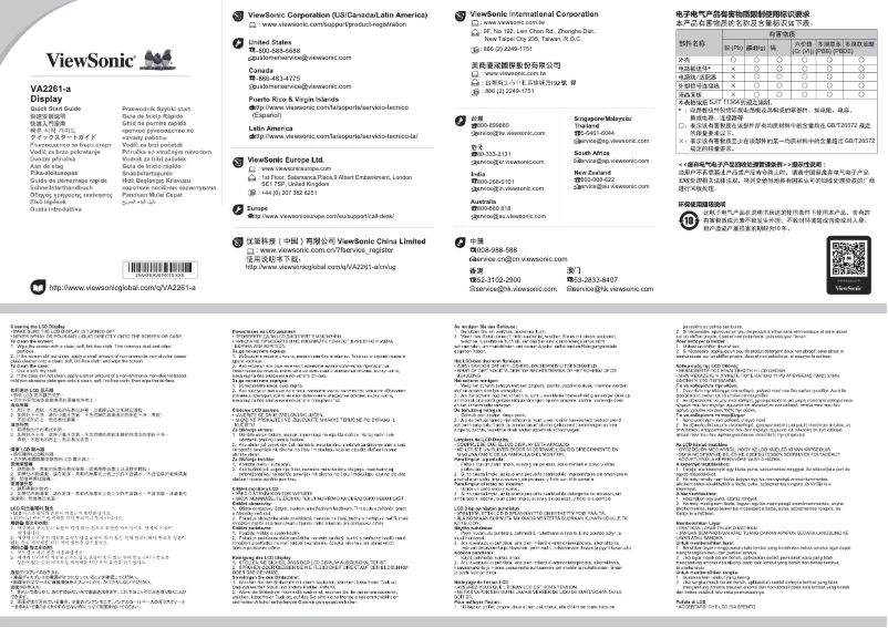 Image de la première page du manuel de l'appareil VA2261-A