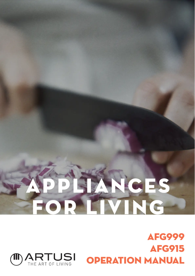 Page 1 de la notice Manuel utilisateur Artusi AFG999W