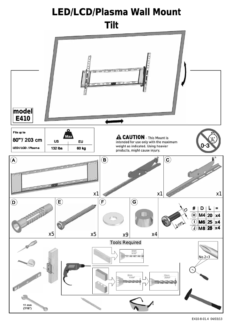 Page 1 de la notice Manuel utilisateur Barkan E410