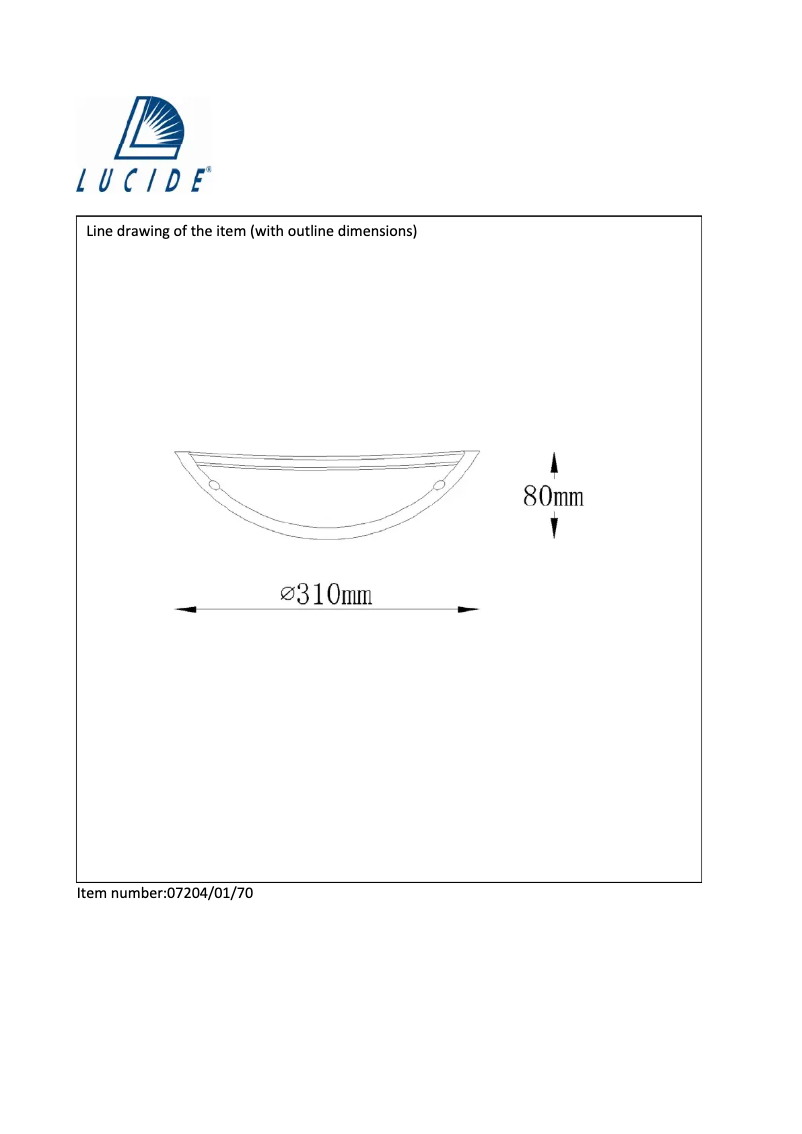 Page n°1 - Manuel utilisateur Lucide Basic 07204/01/70