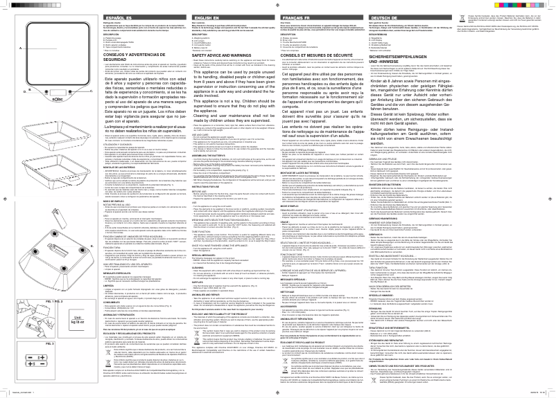 Page n°1 - Manuel utilisateur Solac BC6260
