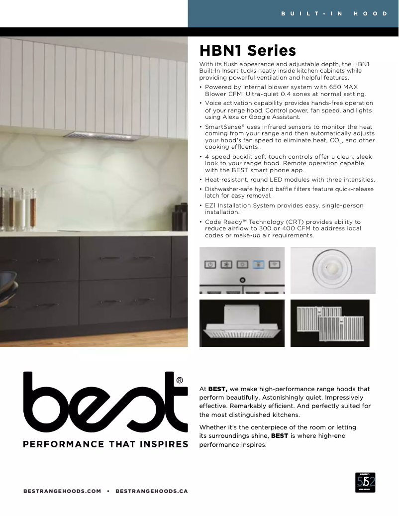 Image de la première page du manuel de l'appareil HBN1306SS