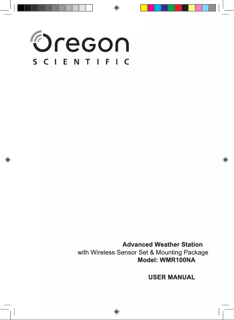 Image de la première page du manuel de l'appareil WMR100N