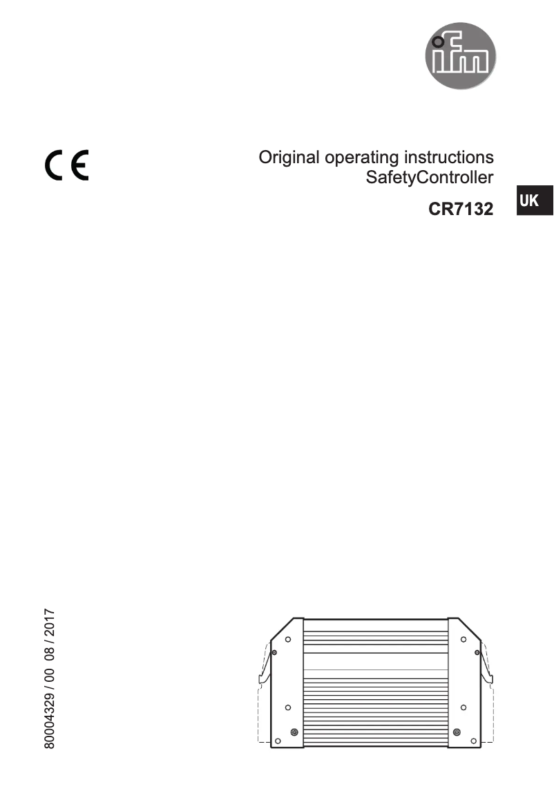 Page 1 de la notice Manuel utilisateur IFM CR7132