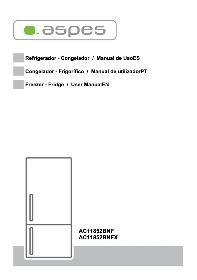 Page n°1 - Manuel utilisateur Aspes AC1182BNF
