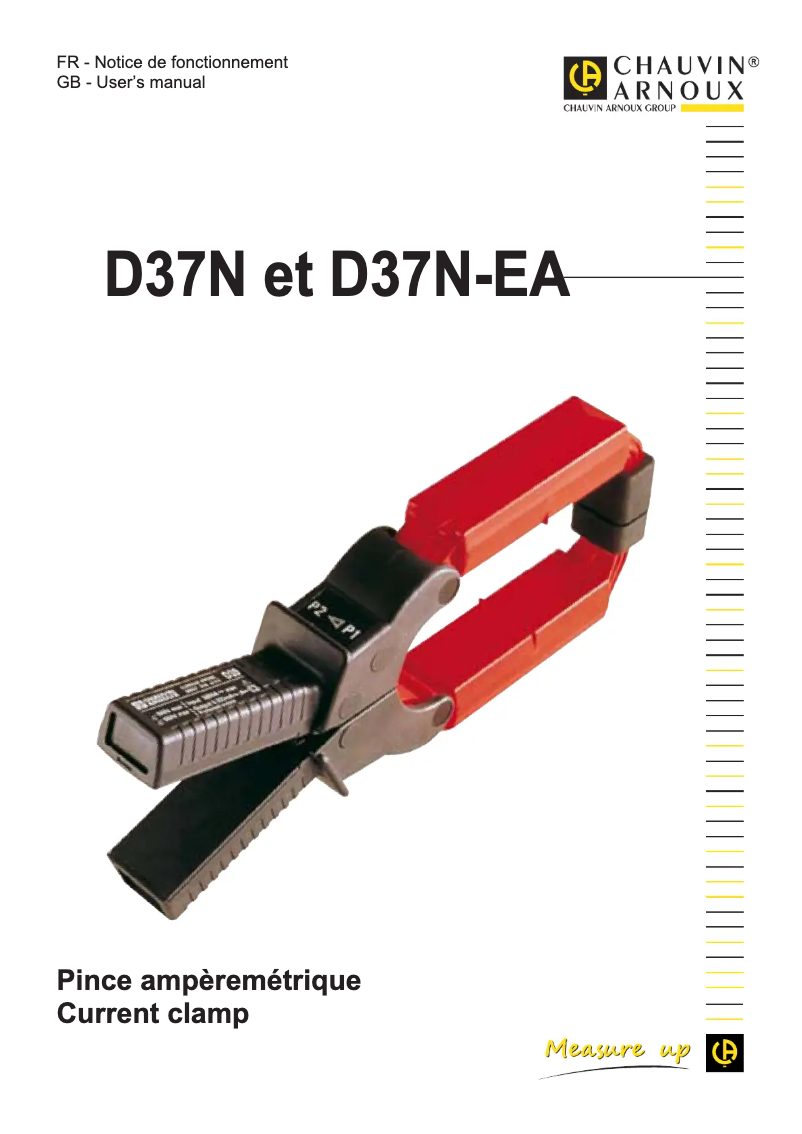 First page image of the manual for D37N