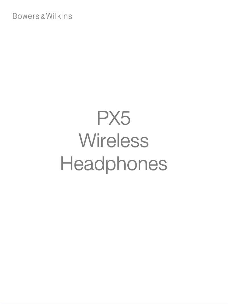 Página 1 del manual Manual de usuario Bowers & Wilkins PX5 Wireless