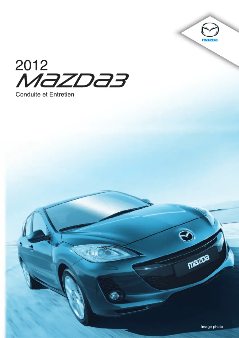 Page 1 de la notice Manuel utilisateur Mazda speed 3 (2012)