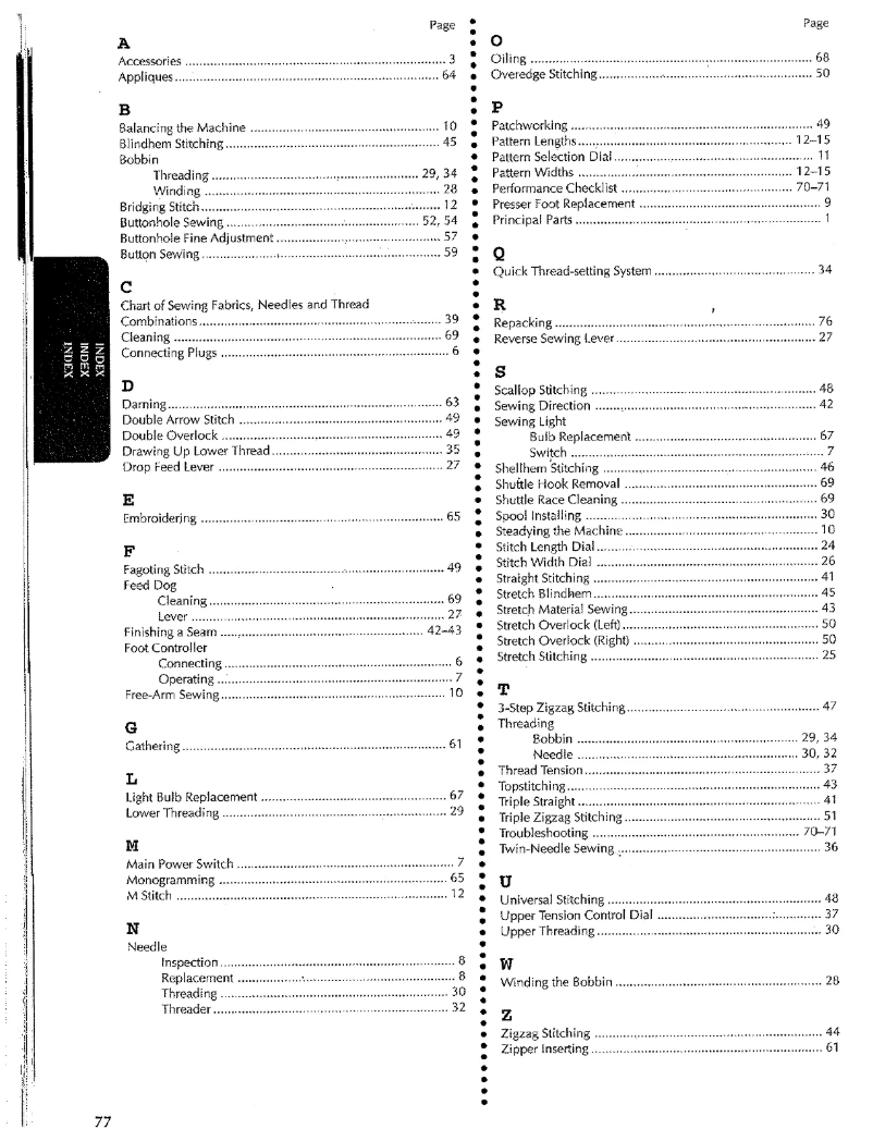 Page n°1 - Manuel utilisateur Bernina Bernette 50