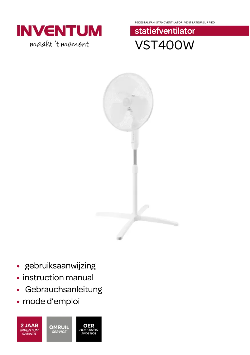 Image de la première page du manuel de l'appareil VST400W