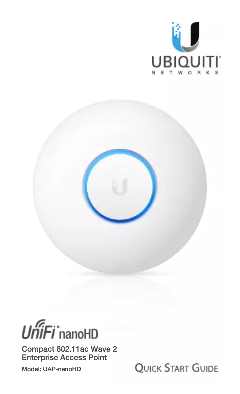 Page 1 de la notice Manuel utilisateur Ubiquiti Networks nanoHD