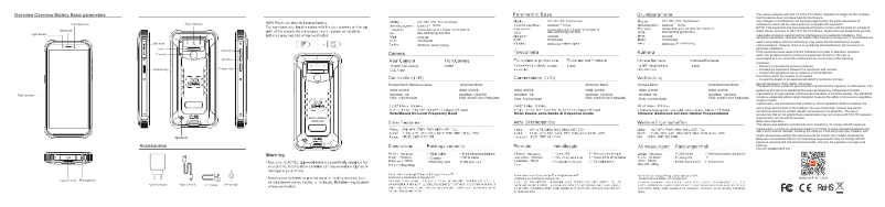 Page n°1 - Manuel utilisateur Oukitel WP5 Pro