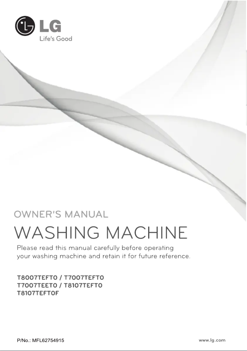 Page n°1 - Manuel utilisateur LG T8107TEFT0