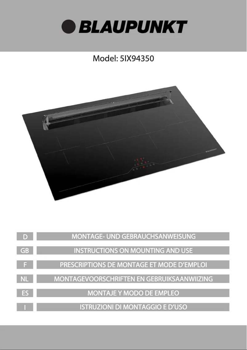 Page 1 de la notice Mode d'emploi Blaupunkt 5IX94350