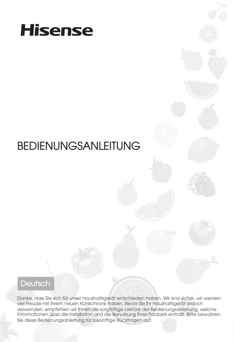 Image de la première page du manuel de l'appareil RB645N4BFD