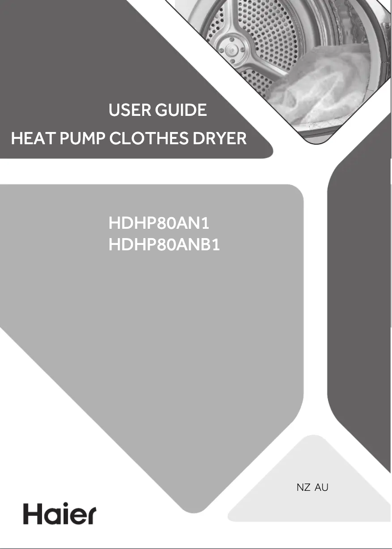 Imagen de la primera página del manual del dispositivo HDHP80AN1