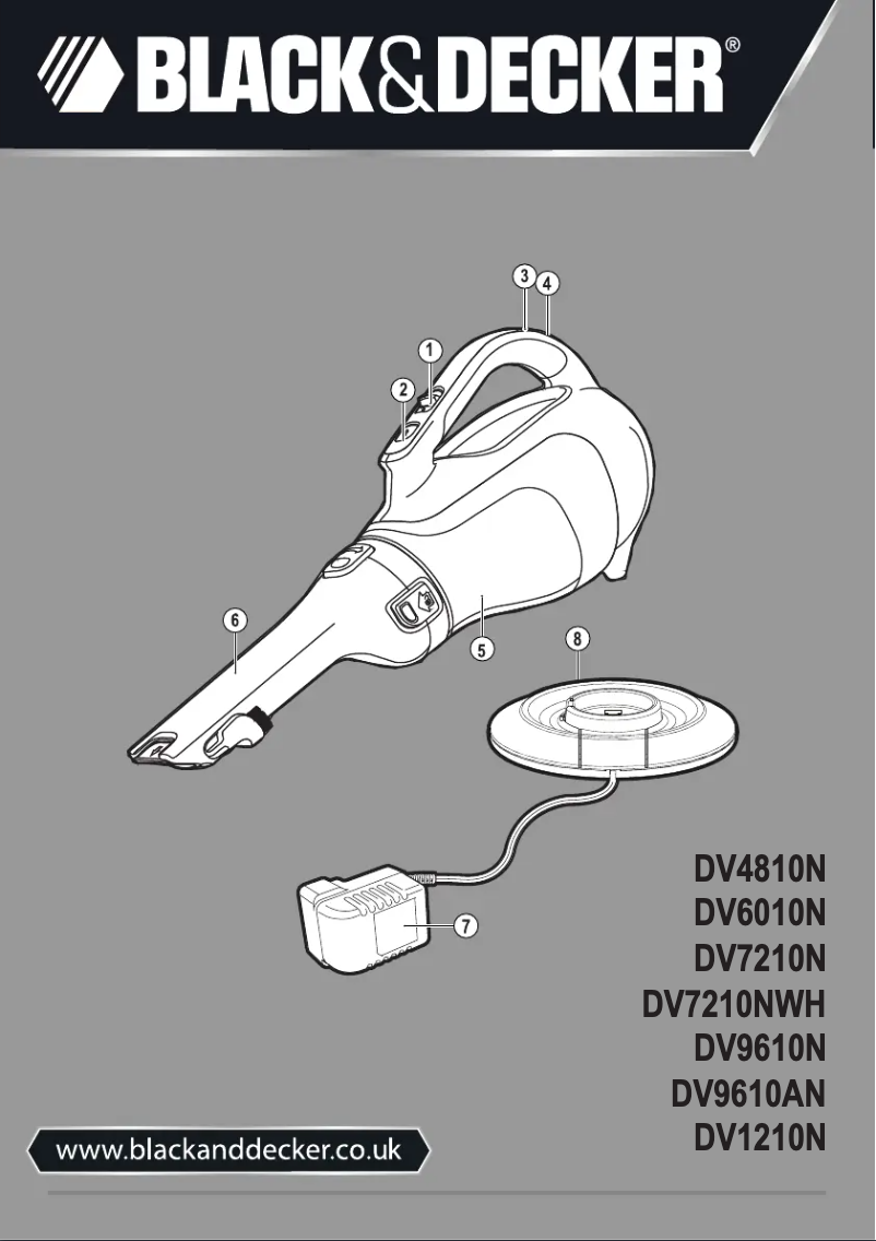 Page n°1 - Manuel utilisateur Black & Decker DV7210NWH