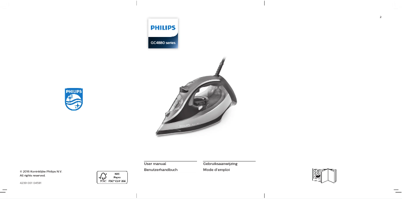 Page 1 de la notice Manuel utilisateur Philips Azur Pro GC4887