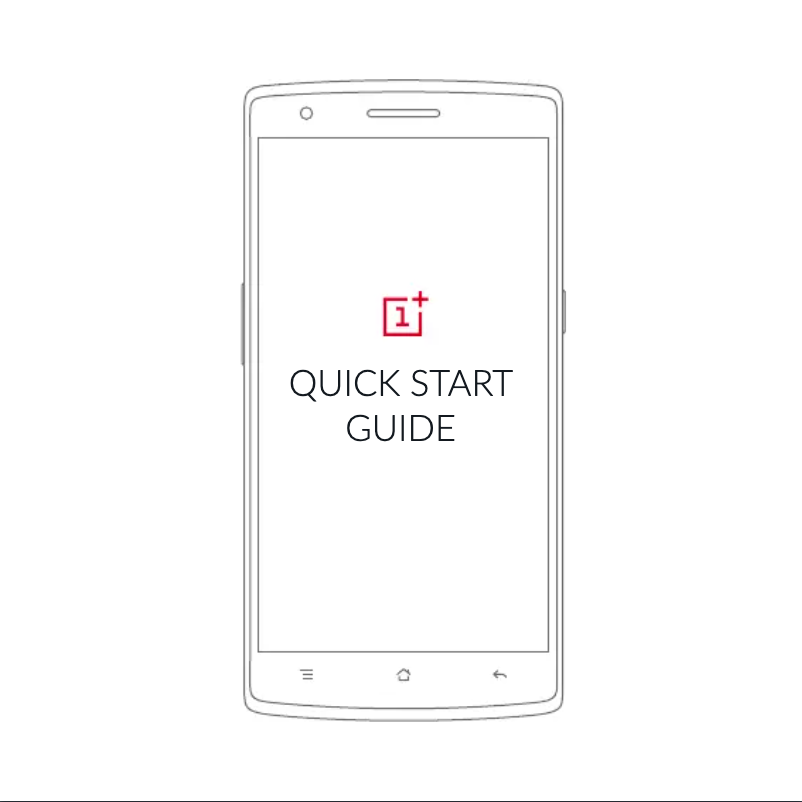 Page 1 de la notice Manuel utilisateur OnePlus 1