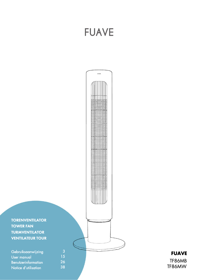 Page 1 de la notice Manuel utilisateur Fuave TF86MW