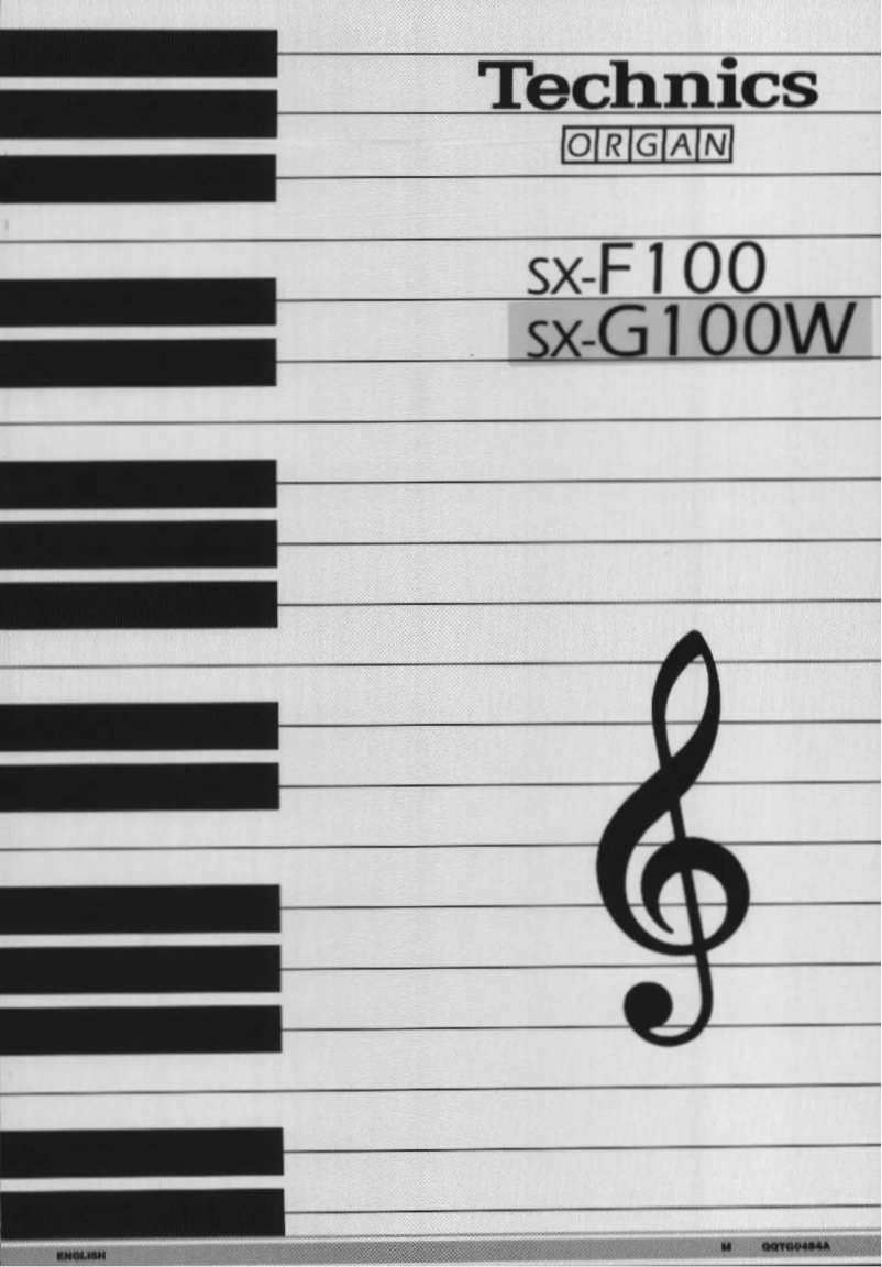 Page 1 de la notice Manuel utilisateur Technics SX-G100W