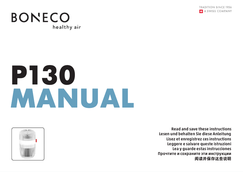 Página 1 del manual Manual de usuario Boneco P130